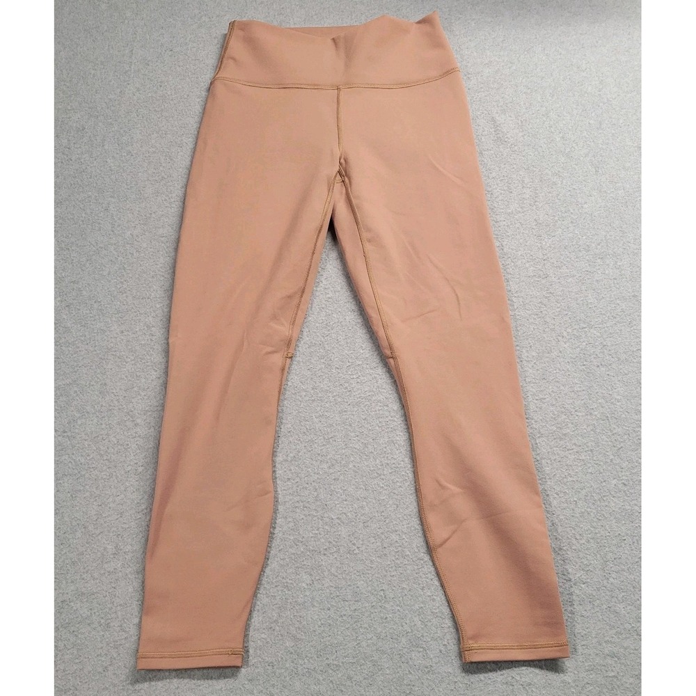 Fabletics PowerHold High Waisted Leggings Tan Nude Compression 7/8 Length Small